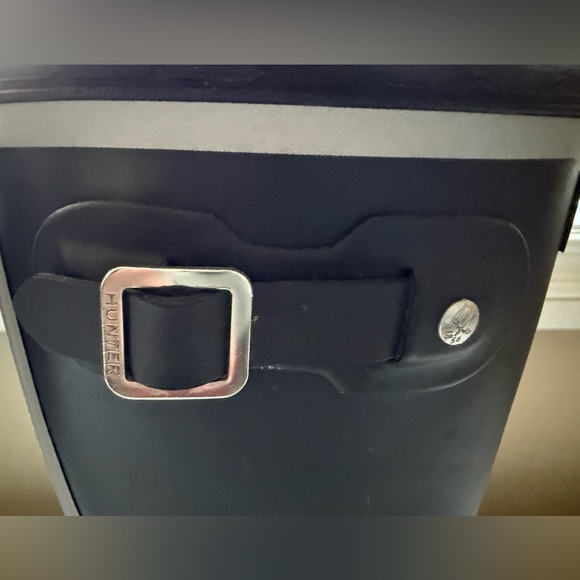 Hunter Kids Black Reflective Rain Boots Size 3 - Picture 9 of 11